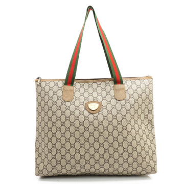 Gucci Plus Tote Bag Brown Coated
