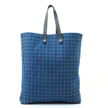 Hermes Amedaba Tote Bag Canvas Blue