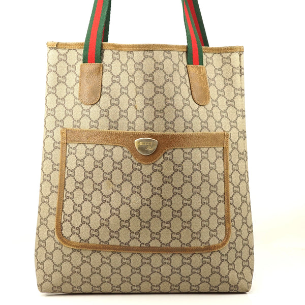 Pre-loved authentic Gucci Plus Gg Pattern Tote Bag sale at jebwa