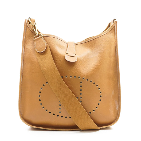 Hermes Evelyne Crossbody Bag Beige