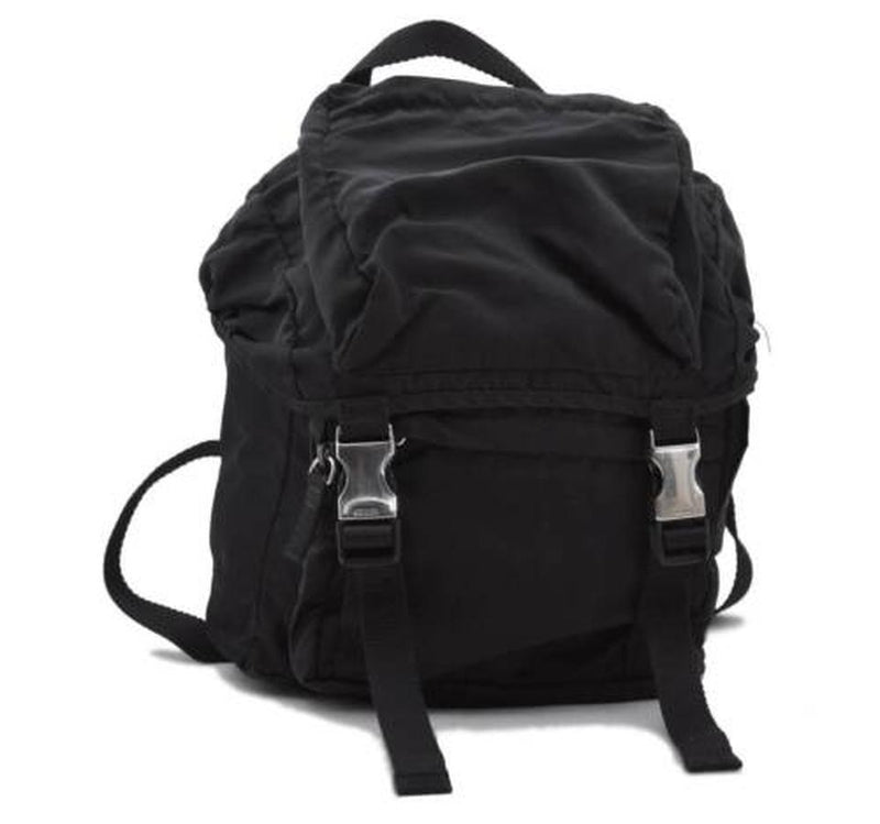 Prada Backpack Black Nylon Canvas