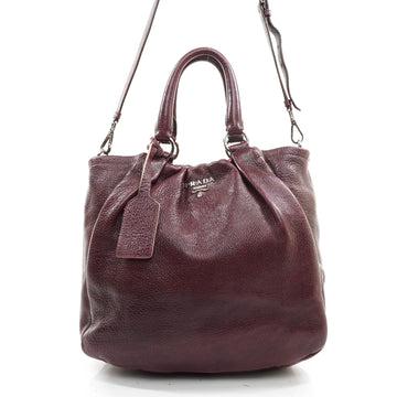 Prada Convertable Hand Bag Calfskin
