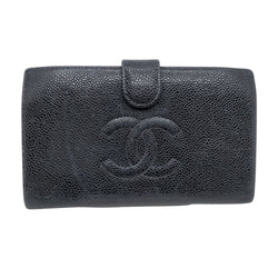 Chanel Long Wallet Black Caviar