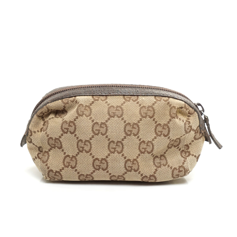 Pre-loved authentic Gucci Cosmetic Bag Brown Canvas sale at jebwa