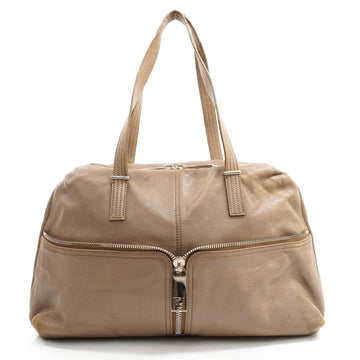 Fendi Tote Bag Leather Brown