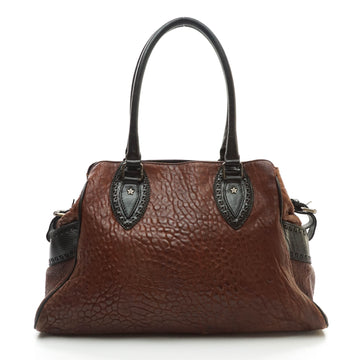 Fendi Shoulder Bag Brown Leather