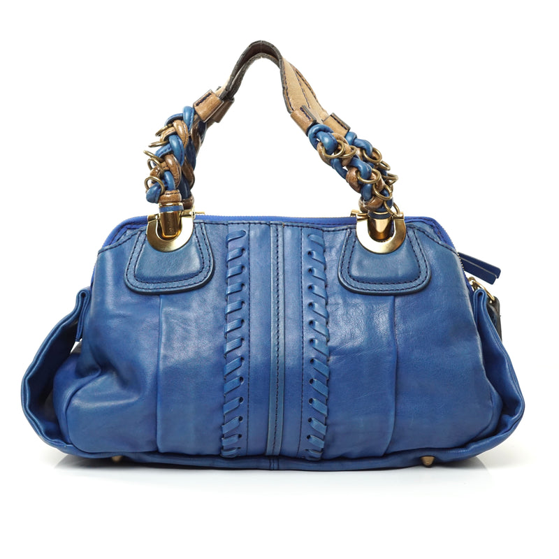 Pre-loved authentic Chloe Heloise Shoulder Bag Blue sale at jebwa