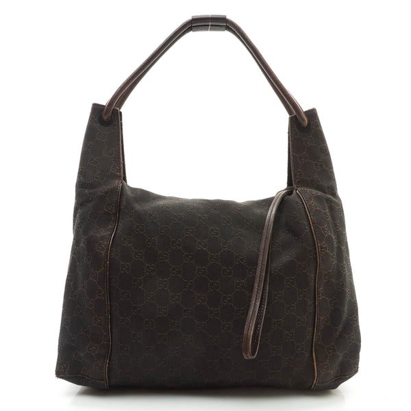 Gucci Gg Shoulder Bag Canvas Brown