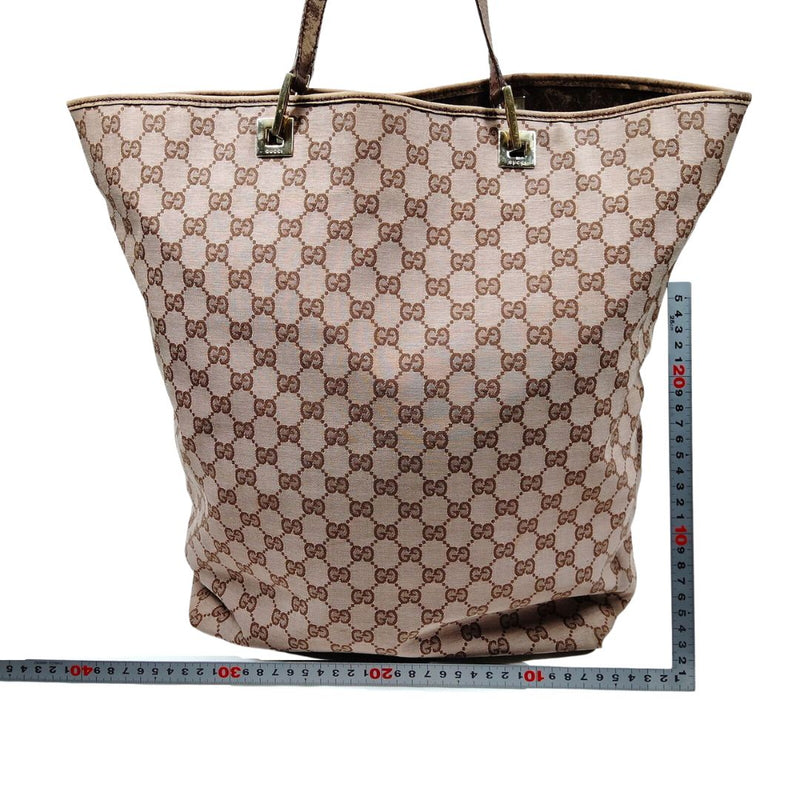Gucci Shoulder Bag Brown Canvas