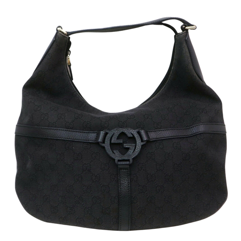 Pre-loved authentic Gucci Shoulder Bag Black Canvas sale at jebwa.