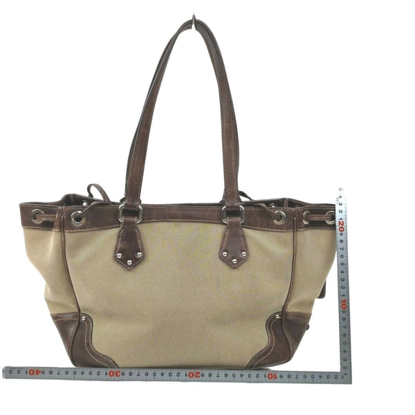 Prada Tote Bag Brown Canvas