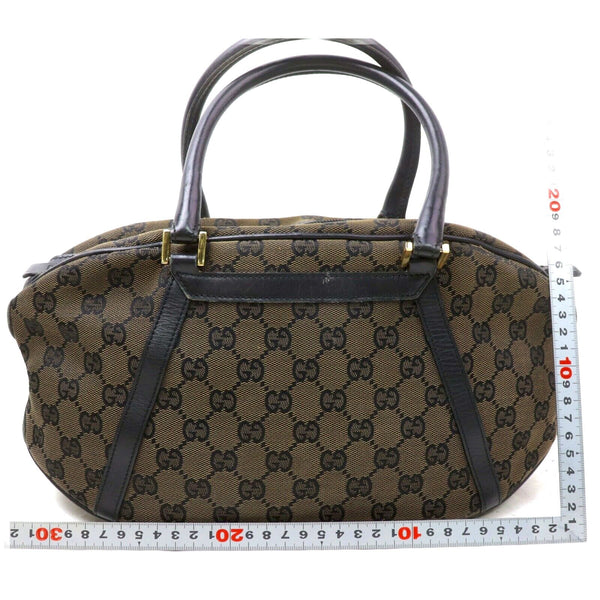 Pre-loved authentic Gucci Gg Dark Brown Boston Satchel sale at jebwa.