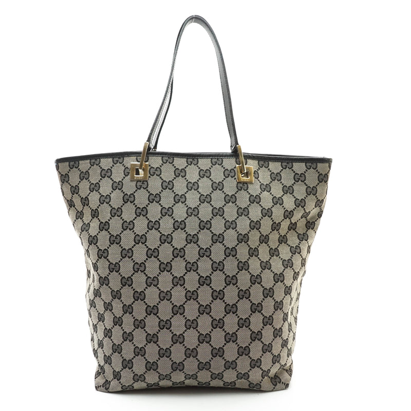 Gucci Tote Bag Canvas Black