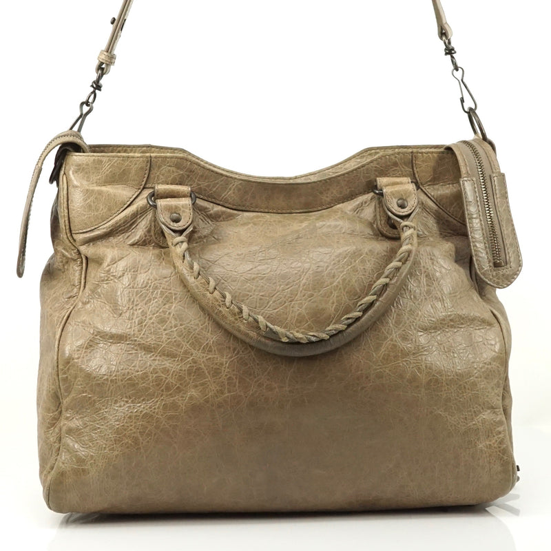 Pre-loved authentic Balenciaga The Vero Beige Hand Bag sale at jebwa
