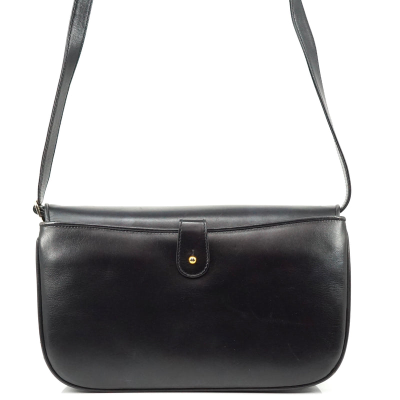 Pre-loved authentic Gucci Black Leather Shoulder Bag sale at jebwa