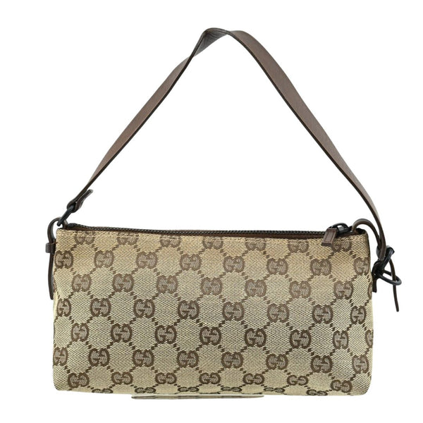 Gucci Gg Shoulder Bag Brown Canvas