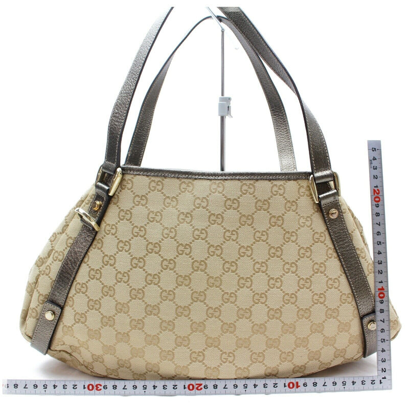 Pre-loved authentic Gucci Abbey Gg Tote Beige Canvas sale at jebwa