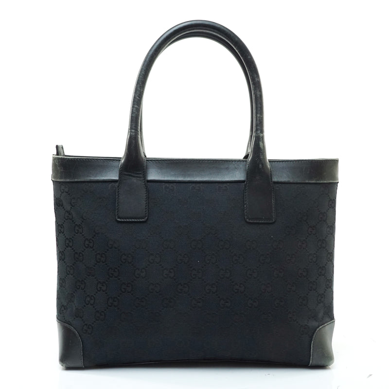 Pre-loved authentic Gucci Tote Bag Black Canvas sale at jebwa.