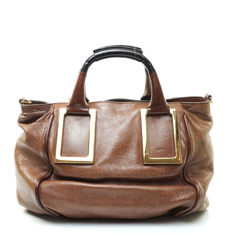 Pre-loved authentic Chloe Crossbody Bag Brown Leather sale at jebwa.