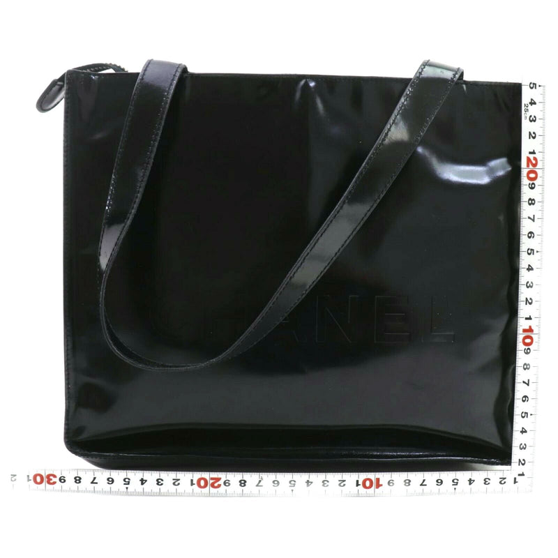 Chanel Tote Bag Enamel Black