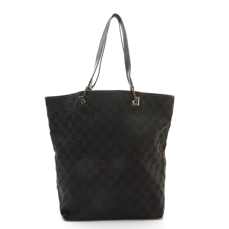 Gucci Gg Tote Bag Black Canvas