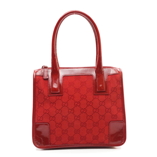 Gucci Shoulder Bag Red Canvas