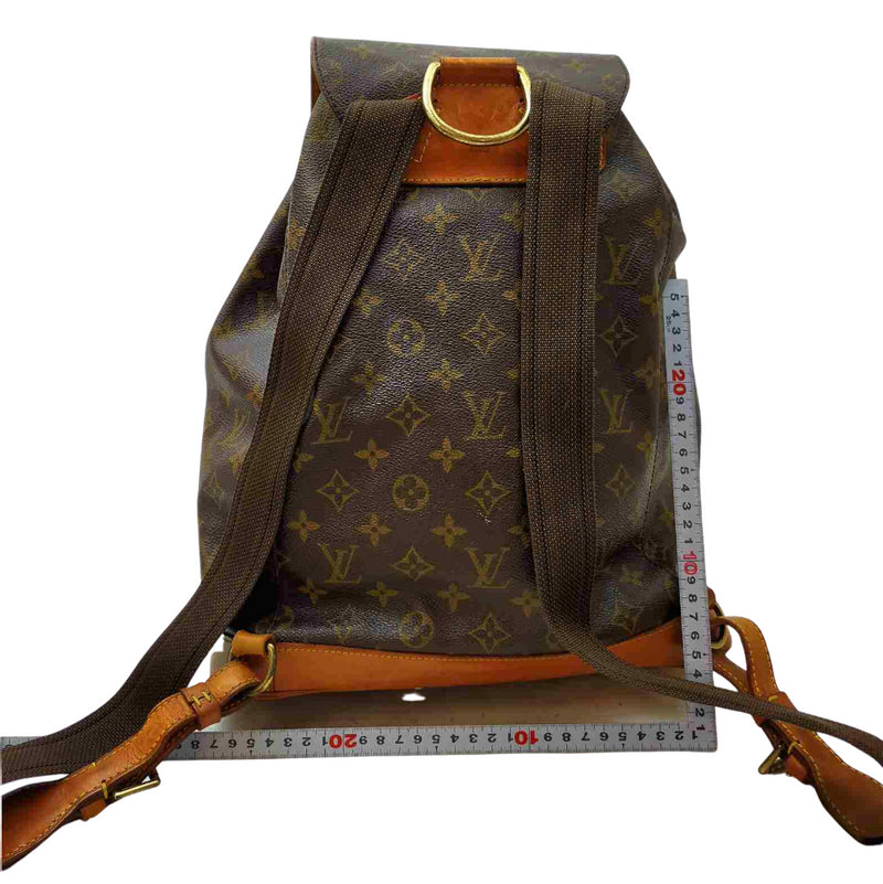 Louis Vuitton Montsouris Gm Canvas Backpack Bag (pre-owned) in