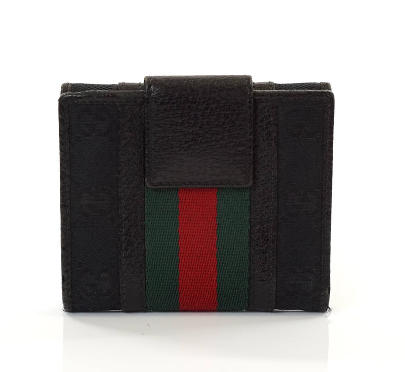 Pre-loved authentic Aut Gucci Sherry Small Wallet Canvas sale at jebwa.