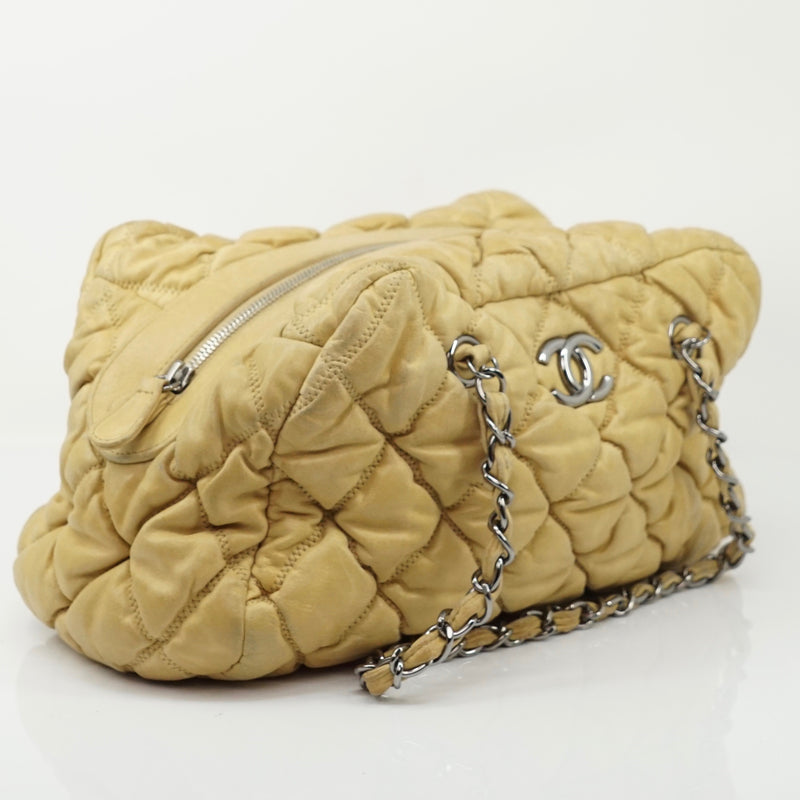 Pre-loved authentic Chanel Beige Leather sale at jebwa