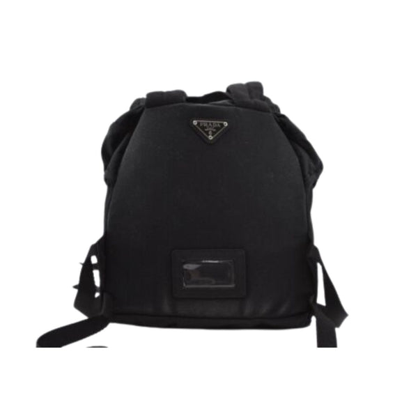 Prada Backpack Black Nylon Canvas