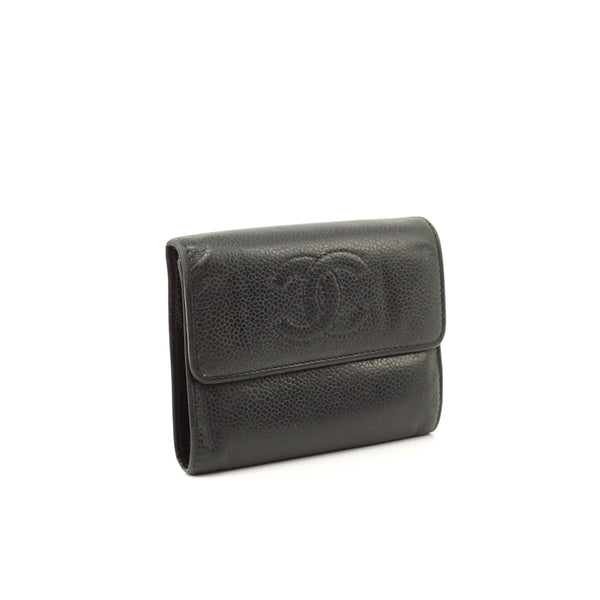 Chanel Wallet Black Leather