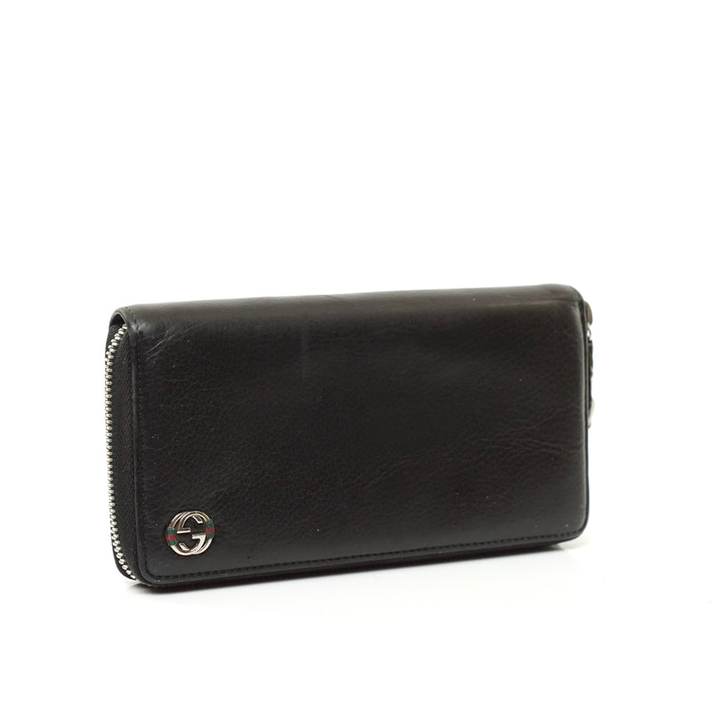 Pre-loved authentic Gucci Zippy Wallet Black Leather sale at jebwa