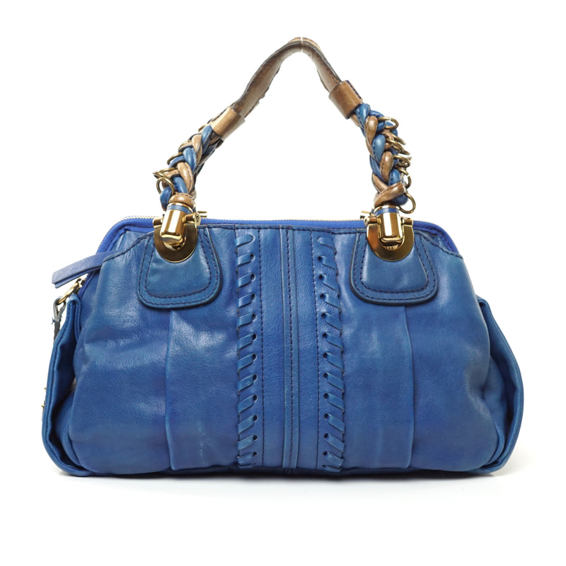 Pre-loved authentic Chloe Heloise Shoulder Bag Blue sale at jebwa