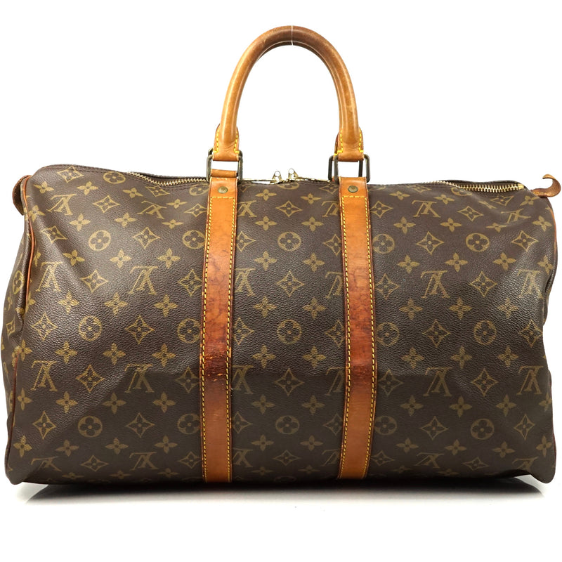 Pre-loved authentic Louis Vuitton Keepall 45 Boston sale at jebwa