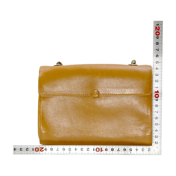 Chloe Shoulder Bag Leather Brown