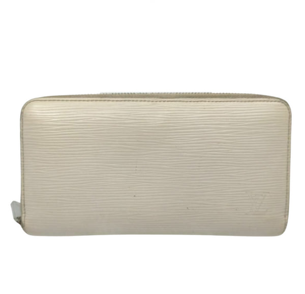 Pre-loved authentic Louis Vuitton Zippy Wallet White sale at jebwa.
