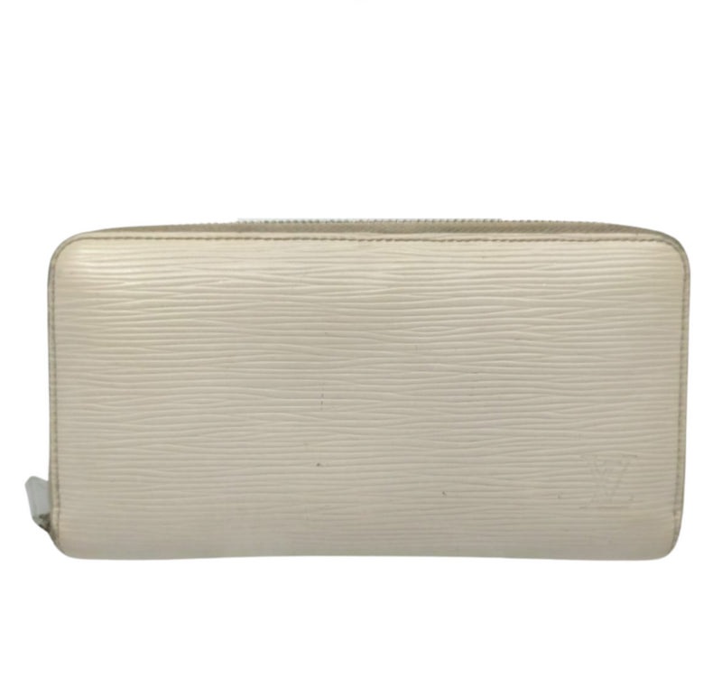 Pre-loved authentic Louis Vuitton Zippy Wallet White sale at jebwa.