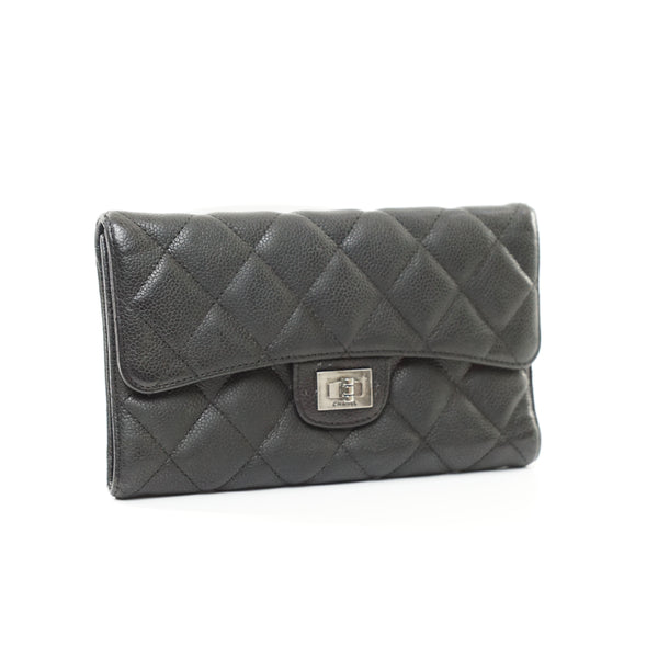 Chanel Wallet Black Caviar Skin