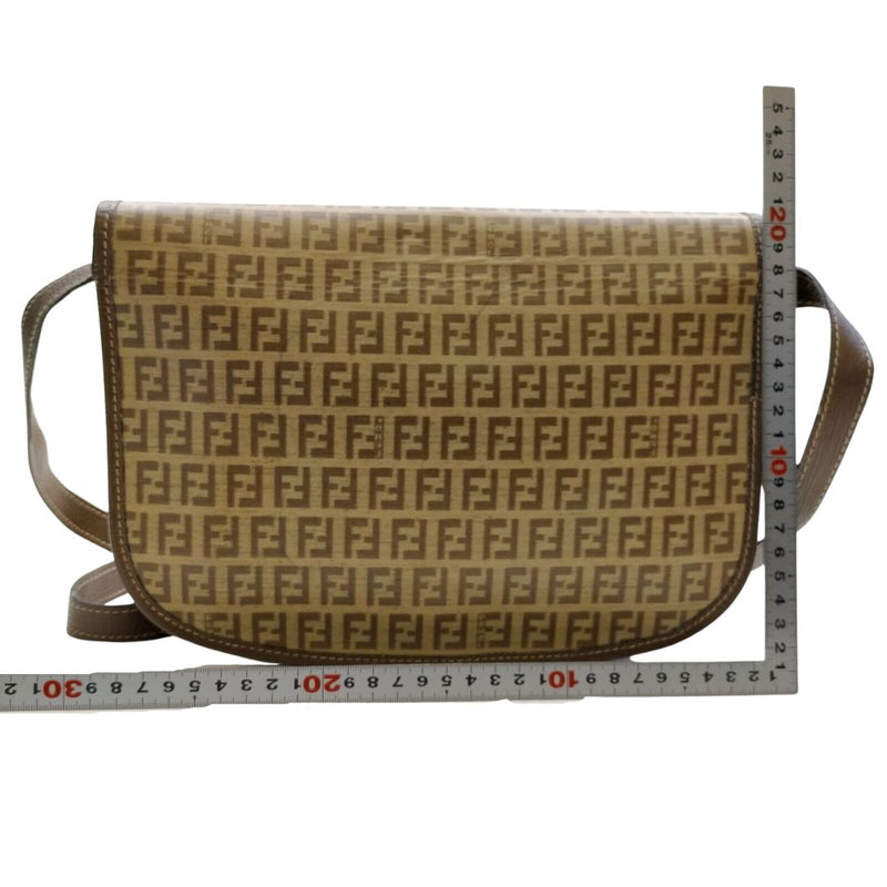 Fendi Crossbody Bag Brown Canvas