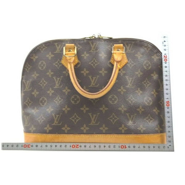 Louis Vuitton Alma Hand Bag Brown
