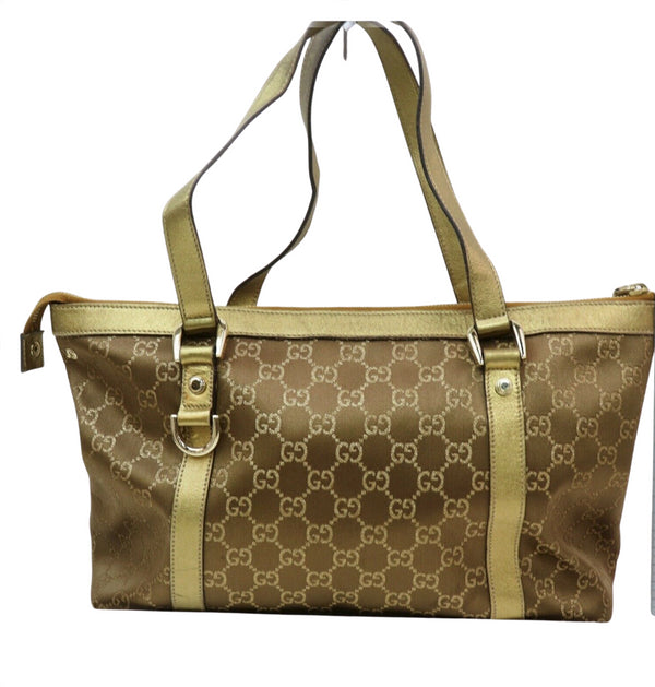 Pre-loved authentic Gucci Gg Tote Bag Gold Shoulder sale at jebwa.