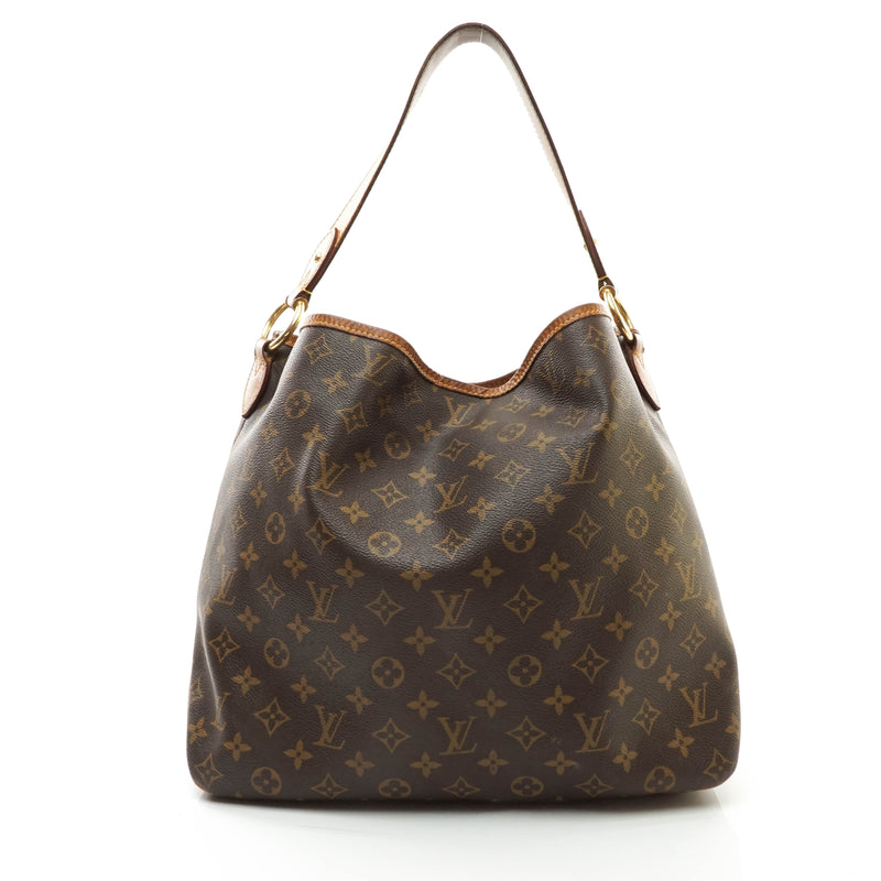 LOUIS VUITTON Delightful MM Monogram Canvas Shoulder Bag Brown