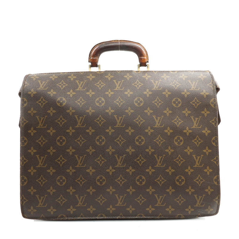 LOUIS VUITTON Serviette Fermoir Monogram Briefcase / Doctor Bag