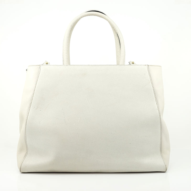 Pre-loved authentic Fendi Hand Bag White Leather sale at jebwa.