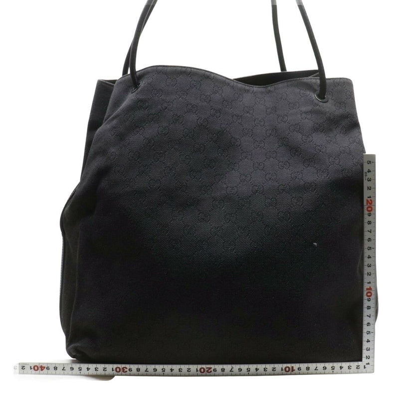 Gucci Gg Tote Bag Black Canvas