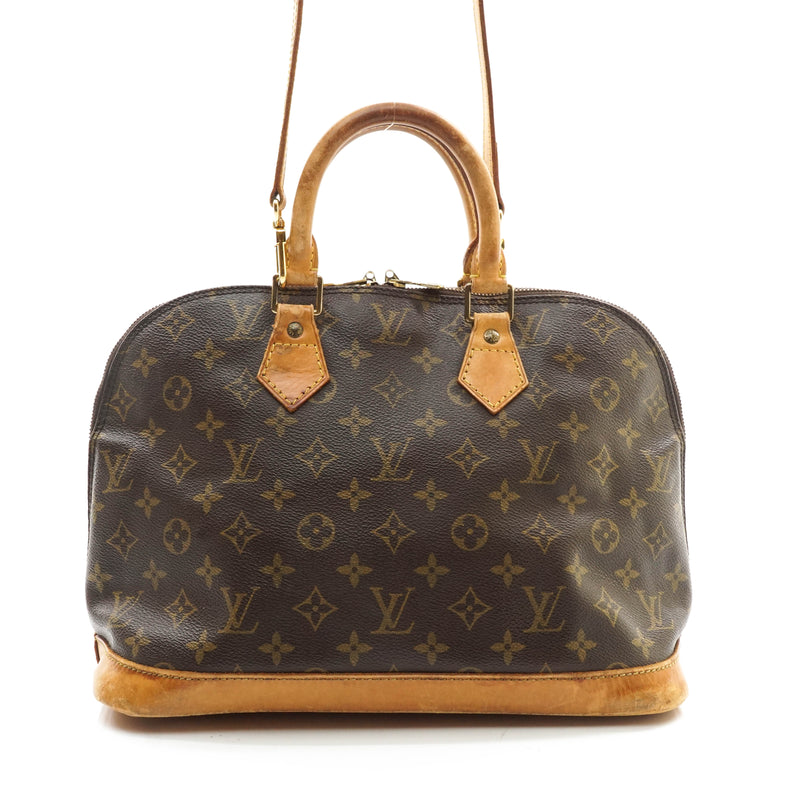 Louis Vuitton Alma Hand Bag Brown