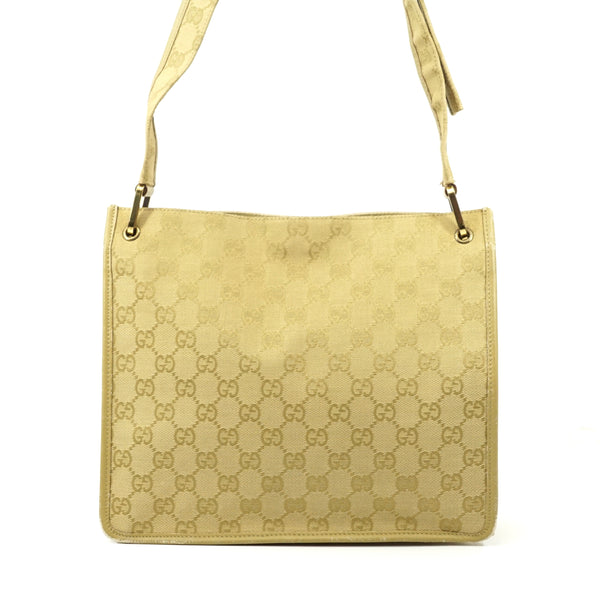 Pre-loved authentic Gucci Crossbody Bag Beige Canvas sale at jebwa