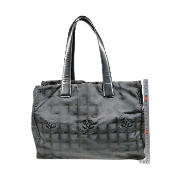 Chanel Shoulder Bag Black Nylon