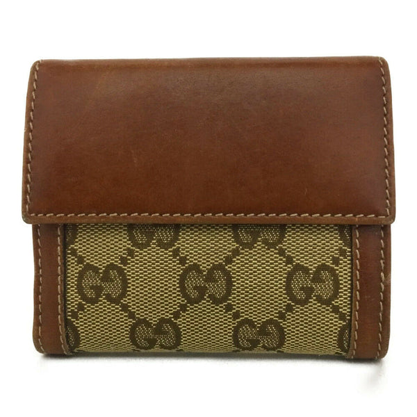 Gucci Gg Logo Bifold Wallet Canvas