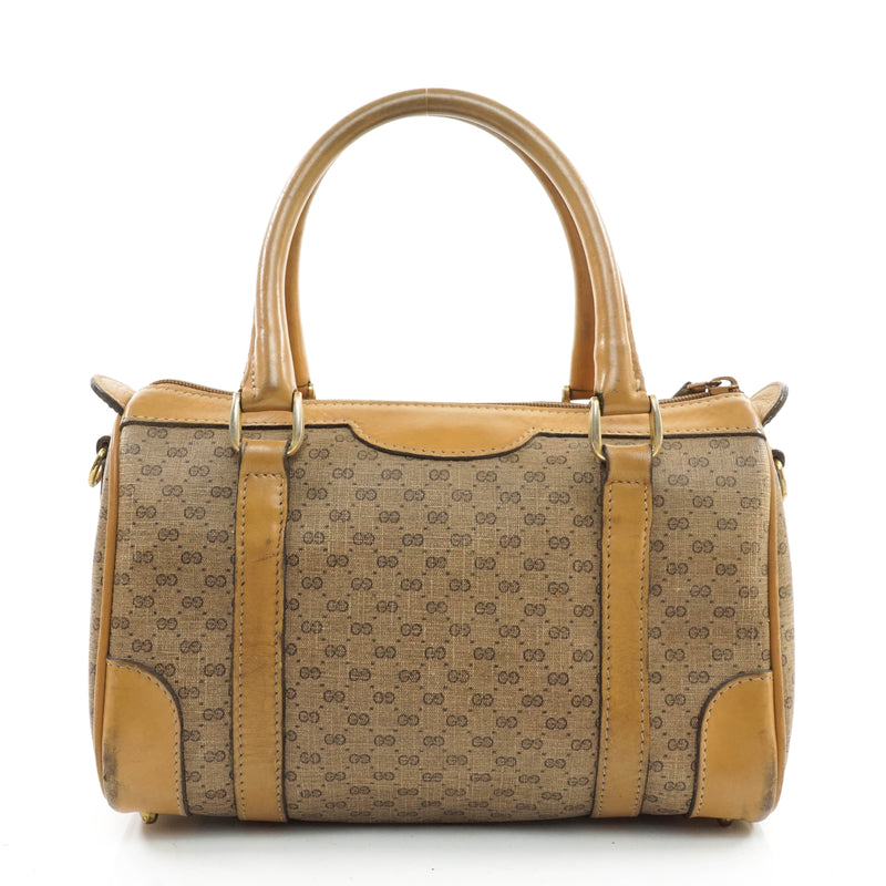 Gucci Hand Bag Pvc Brown Satchel